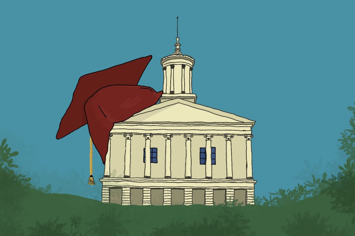 Bills that will impact students' lives will are being deliberated at the state Capitol this season. Art by Charlie Blau