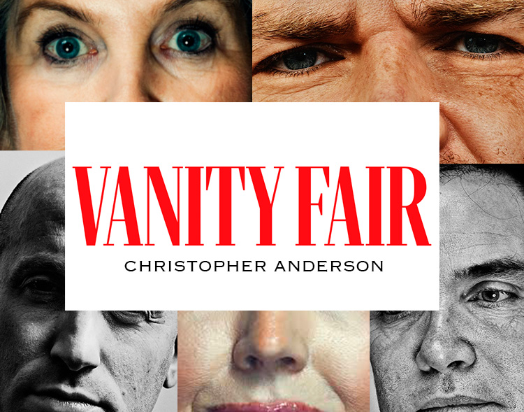 Collage by Laura Rodio, Photographs by Christopher Anderson from Vanity Fair