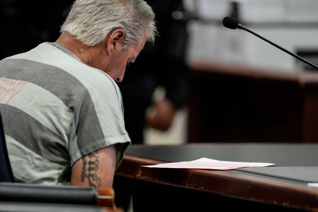 Colin Gray, the father of an accused teen school shooter, at a hearing in Winder, Georgia. © Brynn Anderson/Pool via USA TODAY NETWORK